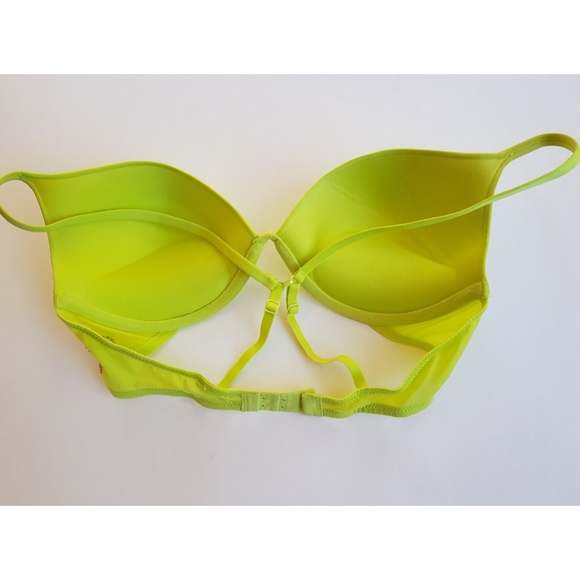 La Senza Neon Yellow Push-up Bra 32D - Picture 9 of 12